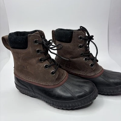 Niños Sorel Talla US 3 Cheyanne II Pato Lluvia Invierno Botas de Cuero Usadas Foto 1 de 4