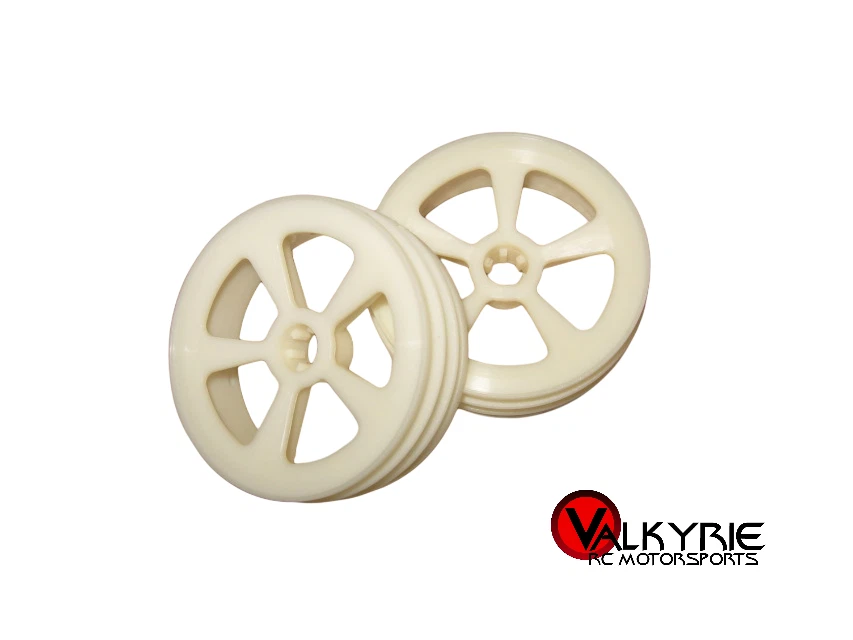 🔥 Vintage RC Losi JRX2 Front Wheels Plastic Natural White (2) 7001 🔥 - Image 1 of 1