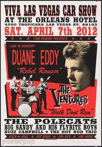 Viva Las Vegas VLV 15 Duane Eddy 2012 Siebdruck Konzert Poster Rockabilly Kruse - Bild 1 von 1