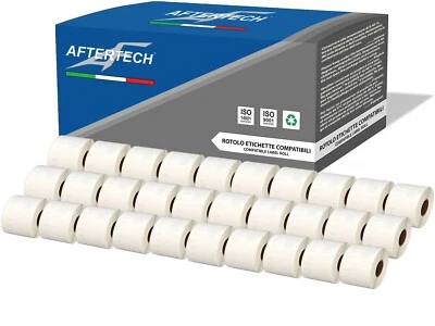 30x 99014 ROTOLI ETICHETTE COMPATIBILI DYMO LABELWRITER 400 450 LABELS 54x101mm