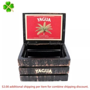 Yagua Empty Wood Cigar Box 7.5" x 5.5" x 4.5" - Picture 1 of 12