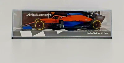 MODELLINO AUTO SCALA 1:43 F1 MINICHAMPS MCLAREN MCL35M RICCIARDO BAHRAIN GP 2021 - Immagine 1 di 4