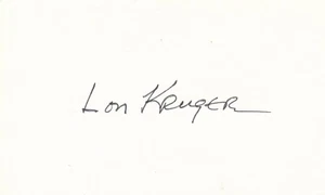Lon Kruger Signed Autographed 3x5 Index Card Oklahoma Sooners - Picture 1 of 2
