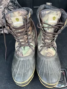 Game Winner Men’s Camo Duck Boots Hunting Camping Hiking Outdoor Lace Up Size 12 - Picture 1 of 8