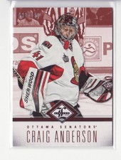 2012-13 Limited #8 Craig Anderson 098/299 Base Card - Flat S/H