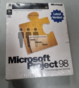 MICROSOFT PROJECT 98 076-00137 PROJECT MANAGEMENT SOFTWARE, SEALED PACK (R1S8.7) - Picture 1 of 4