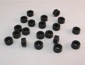AFX REAR SILICONE TIRES ~ 20 PC NEW REPRO ~ HO SCALE ~ FITS LIFE-LIKE, SOME TYCO - Picture 1 of 4