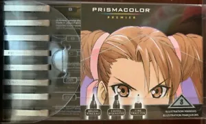 Prismacolor Premier Manga Illustration Marker, verschiedene Spitzen, schwarz & Sepia - Bild 1 von 2