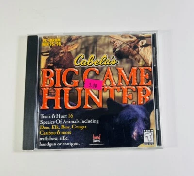 Cabela's Big Game Hunter CIB (PC, 1998) Complete Hunting Classic ML358 - Image 1 of 3