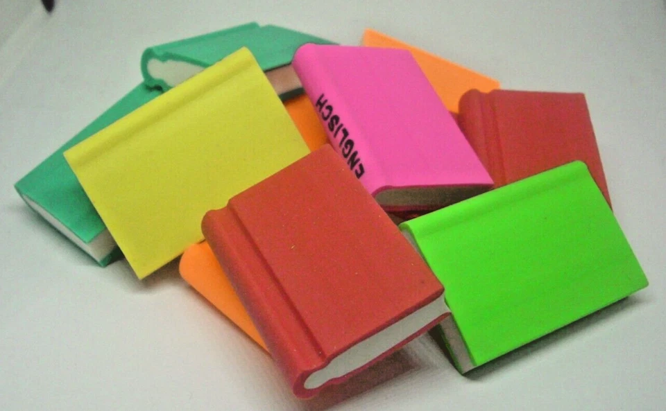 TRENDHAUS GMBH Radiergummi "Bücher", 12teiliges Set, NEU