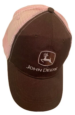 Sombrero de Camionero John Deere Snapback Malla Ajustable Rosa y Marrón Talla Única Foto 1 de 4