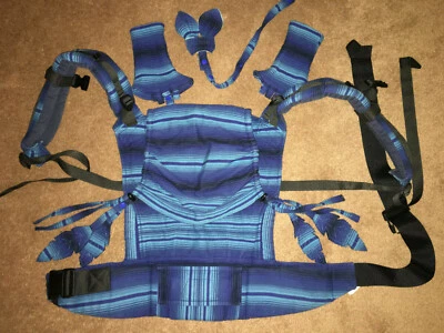 Half Standard wrap conversion Tula Dark Aqua Azul with accessories - Image 1 of 4