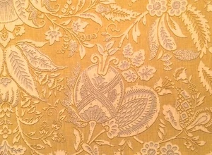 CARLTON V Wykeham Citrus Green Blue Floral Linen New Remnant - Picture 1 of 1