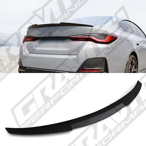 GLOSS BLACK M PERFORMANCE STYLE SPOILER WING FOR BMW 4 SERIES G26 GRAN COUPE 21+ - Afbeelding 1 van 9