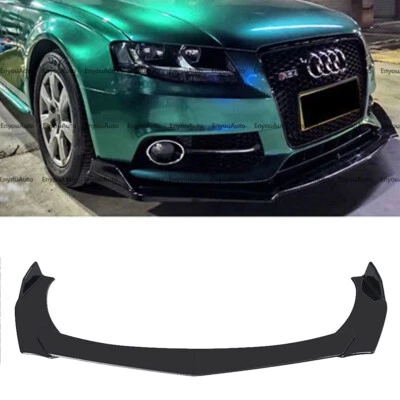 For Audi Q3 Q5 Q7 UNIVERSAL Front Bumper Lip Spoiler Splitter Glossy Black Foto 1 de 4