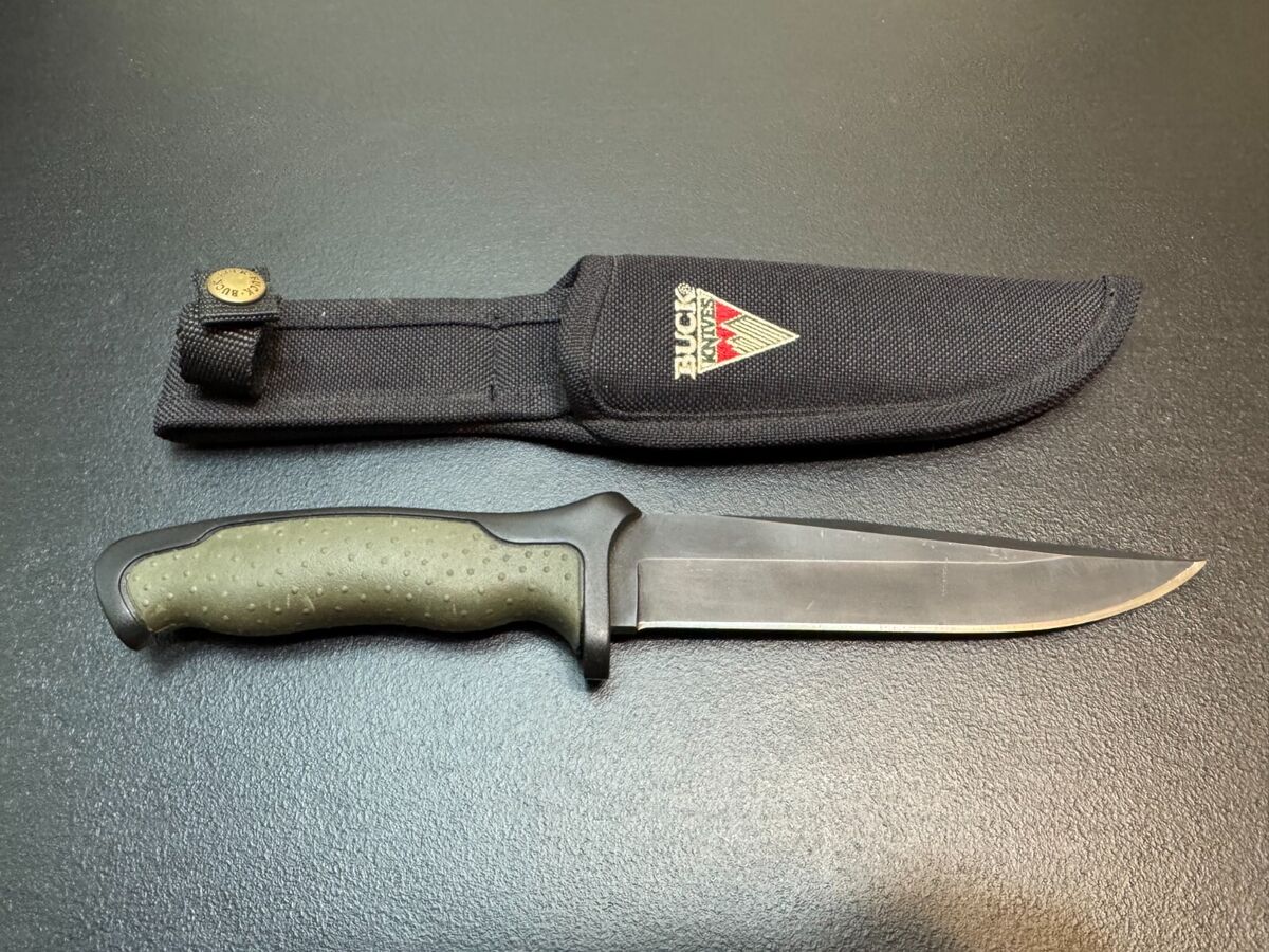 Buck Rubber Handle Original Collectible Modern Factory Buck Rubber Handle Original Collectible Modern Factory