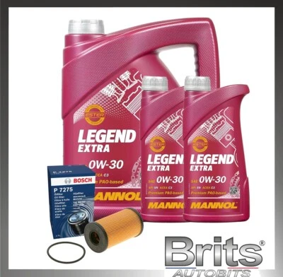 FITS JAGUAR F PACE XE XF 2015 ON 2.0 DIESEL SERVICE KIT - BOSCH OIL FILTER & OIL - Image 1 of 4