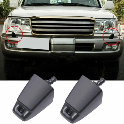 1Pair Front Bumper Side Headlamp Washer For Toyota LAND CRUISER 100 Series 98-07 - Imagem 1 de 4