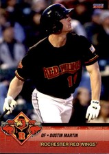 2010 Rochester Red Wings Choice #13 Dustin Martin Burnet Texas TX Baseball Card