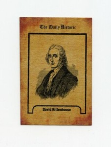 #TN10767 DAVID RITTENHOUSE Daily Historic Trade Card RARE