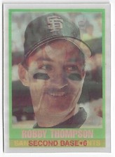 1989 Sportflics Robby Thompson #6 San Francisco Giants 2B