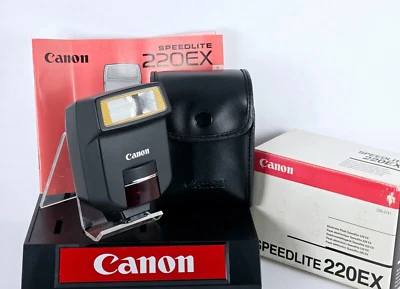 Tested🌸[Near MINT] Canon Electronic Shoe Mount Flash Speedlite 220 EX From JPN - Image 1 of 4
