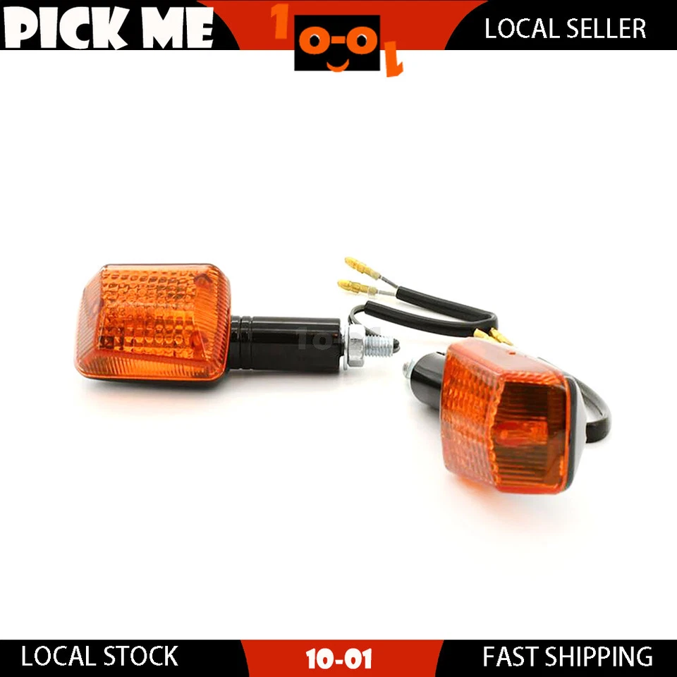 Pair Turn Signal Lights Indicators LONG STEM Fit SUZUKI GS500 2001 2002 - Imagem 1 de 3