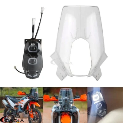 Kit de faros LED con parabrisas para KTM 790/890 ADVENTURE-R 701 RALLY ENDURO 690 Foto 1 de 4