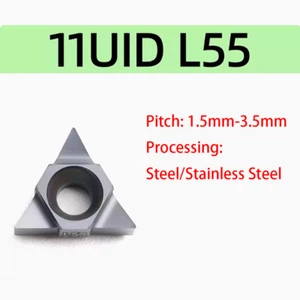 10 piezas 11UID L55 (1,5-3,5 mm) Insertos de rosca de orificio profundo 11UID para SUNR**11U - Imagen 1 de 6