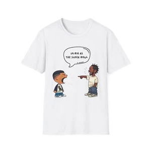 Kendrick Lamar Big As The Super Bowl Halftime Show Tee Hip Hop Graphic Shirt - Picture 1 of 41