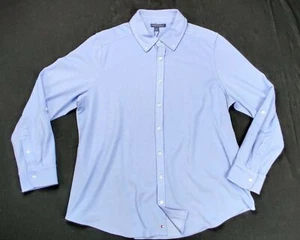 Tommy Hilfiger Tanglewood Mujer OX Azul Algodón Camisa Abotonada $70 Nueva Con Etiquetas - Imagen 1 de 8