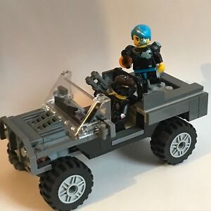 LEGO - special forces EXPEDITION CAR + 2 x commando figures - jeep - my design 