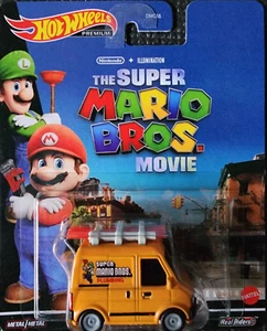 HOTWHEELS Retro Entertainment 2023 B - SUPER MARIO BROS. Plumber Van 1:64 Car - Picture 1 of 2