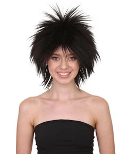 Funky Punk Black Wig HW-1262 - Picture 1 of 9