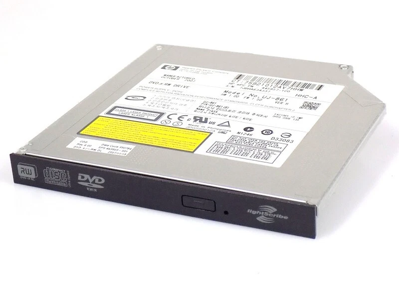 HP 443903-001 UJ-861 IDE Slim CD±RW DVD±RW DL Brenner Laufwerk Schwarze Blende - Bild 1 von 1