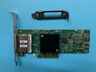 LSI SAS9207-8e 8-Port PCIe IT Mode 9207-8e SAS 6Gb/s External HBA RAID Card - Image 1 of 3