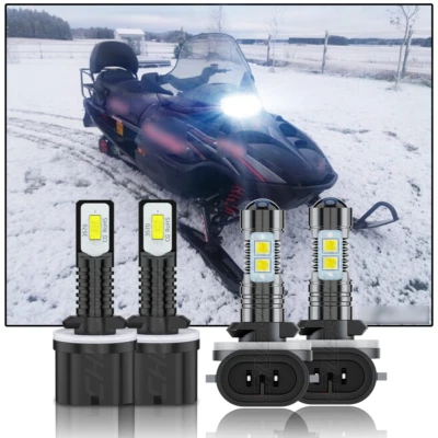 4x LED Headlights Combo Bulbs Kit For Arctic Cat Powder Special 500 600 700 2000 - Image 1 of 4