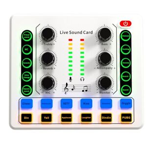 M8 Live Sound Card Wireless Bluetooth Audio Mixer Digital Mixer Noise Reduction 