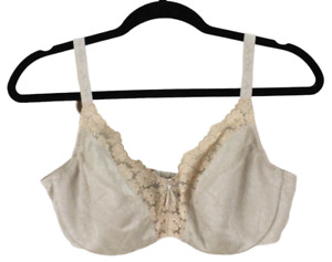 Wacoal Bra Floral Melody Underwire Unpadded Lace Bow Pearls 85151 Nude Sz 36D