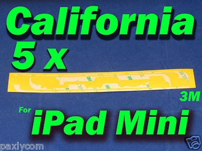 5 pcs x Apple iPad Mini Adhesive Sticker Frame LCD Tape Touch Screen Digitizer  - Image 1 of 4