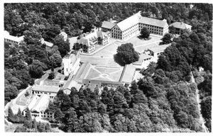 Downe House School Aerial View Coldash Nr Thatcham unused RP old pc Aerofilms - Picture 1 of 1