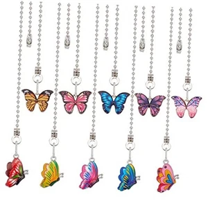  Small 10pcs Ceiling Fan Pull Chain Extender 14" Small 10 Style Butterfly - Picture 1 of 7