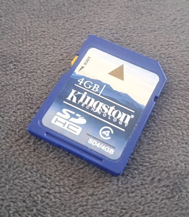 Kingston SDHC 4GB Memory Card SD Class4 Secure Digital Camera/Camcorder SD4/4GB - Image 1 of 1