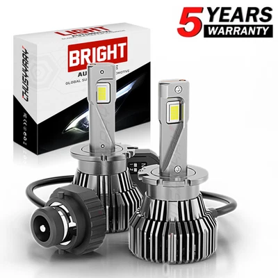 For 2006-2008 Nissan 350Z Low/High Beam D2S 6000K Xenon White Headlight Bulbs 2x - Image 1 of 4