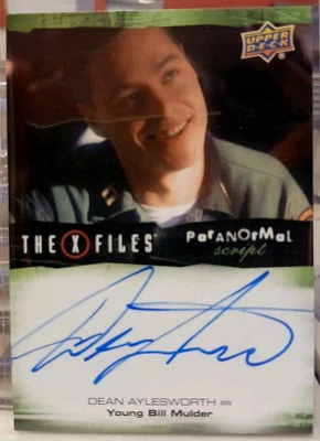 The X-Files UFOs & Aliens Ed. Autógrafo Dean Aylesworth Young Bill Mulder 2019  Foto 1 de 2