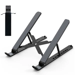 Adjustable Laptop Stand for Desk 10-15.6" ABS Silicone Foldable Portable - Picture 1 of 7
