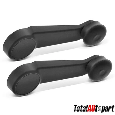 2 件装车窗曲柄手柄适用于福特 Fiesta Transit Connect 司机和乘客侧 — 第 1/4 张图片