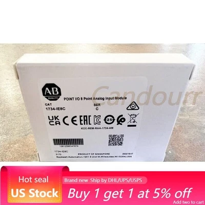 New  AB 1734-IE8C POINT I/O 8 Point Analog Input Module 1734IE8C US Free Tax - Image 1 of 4