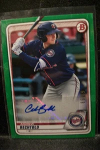 ANDREW BECHTOLD 2020 Bowman Prospects Green AUTO 63/99 #AB Twins - Picture 1 of 1