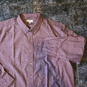 Camisa Ash & Erie Para Hombre XL Roja Calce Estándar Diario Manga Larga Con Botones - Imagen 1 de 7
